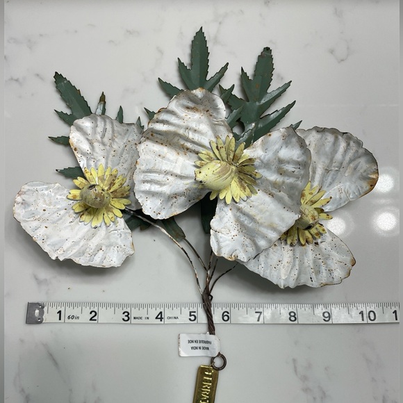Anthropologie Terrain Floral Iron Metal Decor - Picture 4 of 5